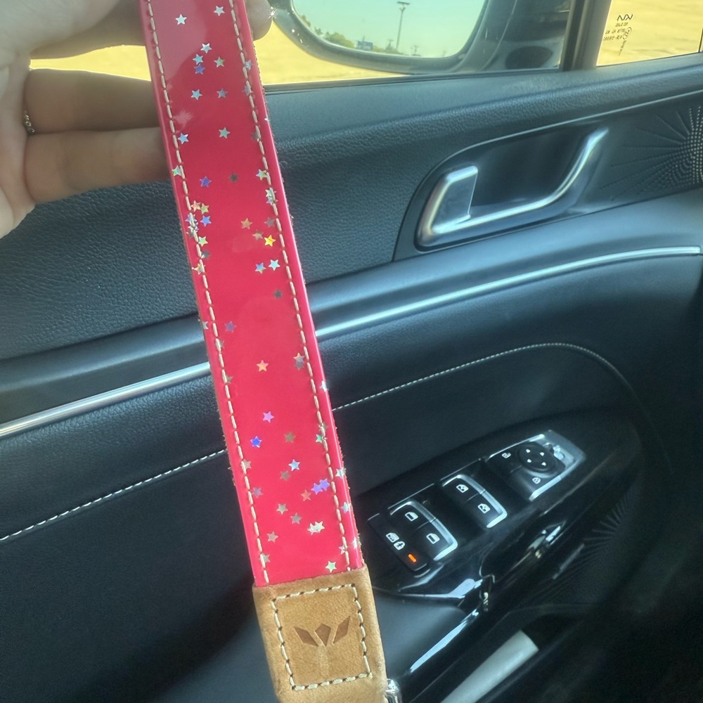 Pink Star Patterned Women's Accessory Strap